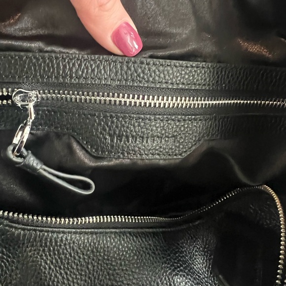 TRANSIENCE Black Pebble Leather Hammock Bag - Picture 7 of 15